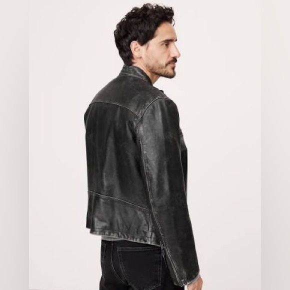 Banana Republic Black Moto Leather Jacket - Picture 10 of 10